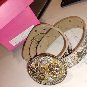 Elegant Gold and Silver Embellished Belt